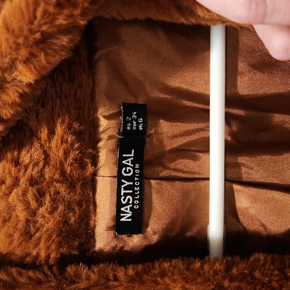 Nasty Gal faux fur coat - Picture 4 of 6